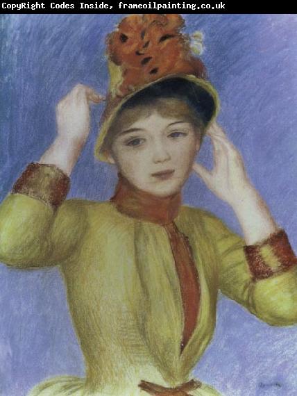 Pierre Renoir Bust of a Woman with Yellow Corsage